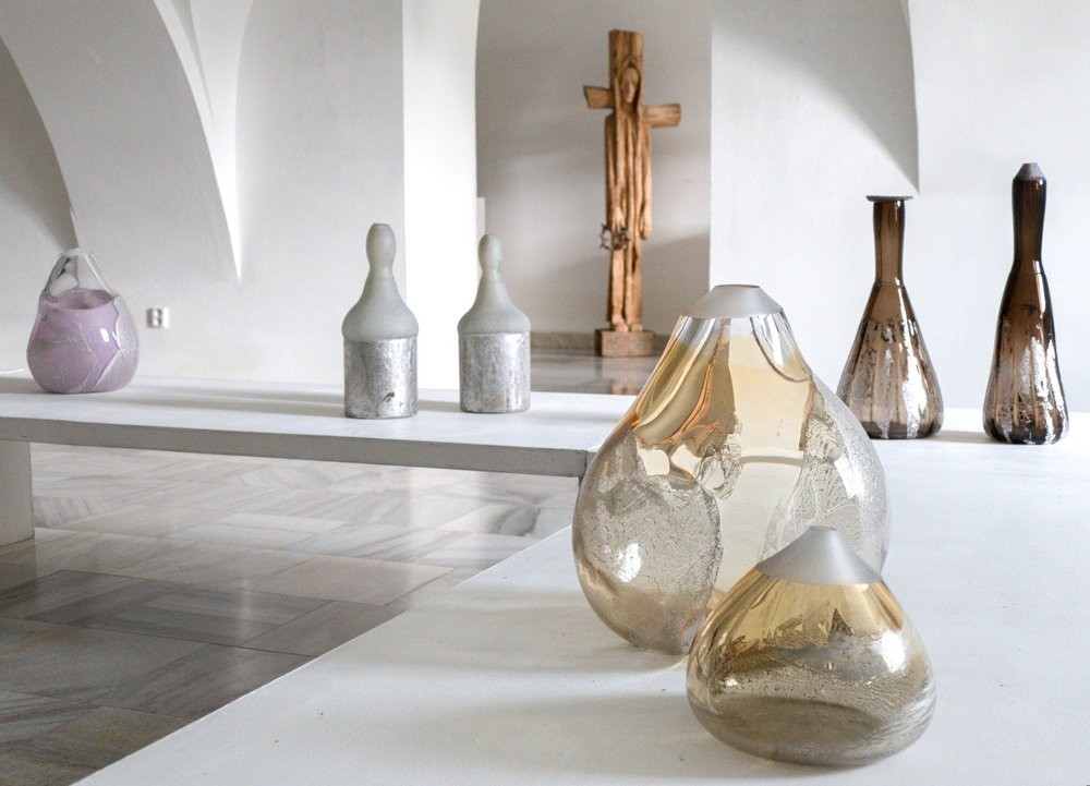 JOSEF DIVÍN / SKLENĚNÉ KRAJINY, OBJEKTY, KRESBY