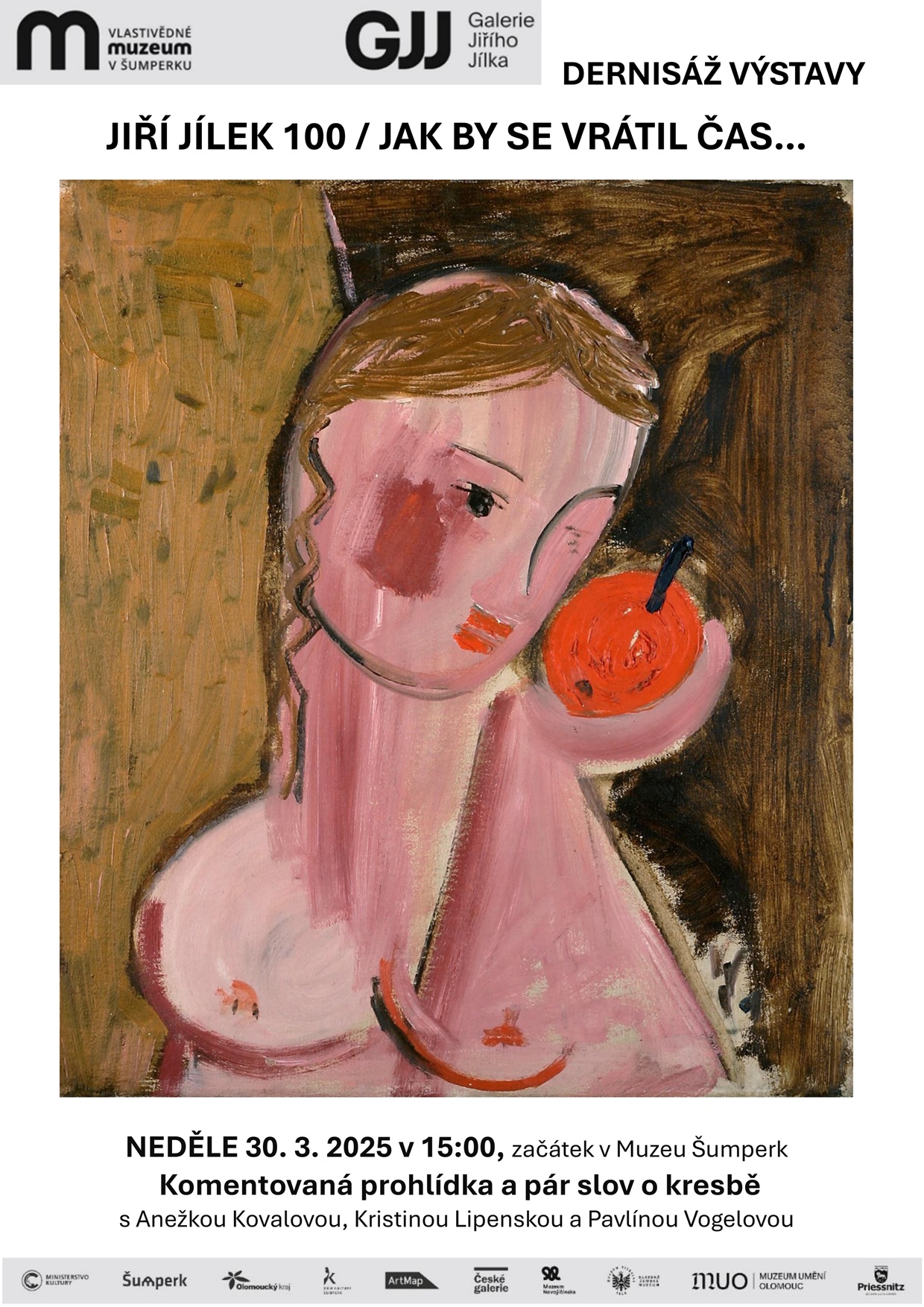 JIŘÍ JÍLEK 100 / JAK BY SE VRÁTIL ČAS ... / DERNISÁŽ VÝSTAVY s KOMENTOVANOU PROHLÍDKOU