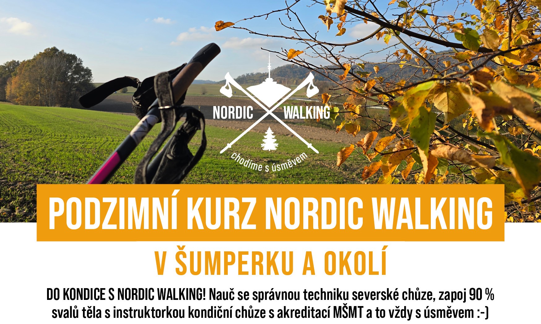 PODZIMNÍ KURZ NORDIC WALKING - ŠUMPERK A OKOLÍ