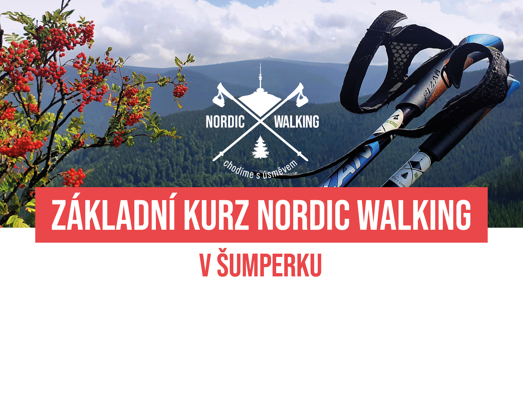 ZÁKLADNÍ KURZ NORDIC WALKING | ŠUMPERK | PODZIM 2026 - 2. termín