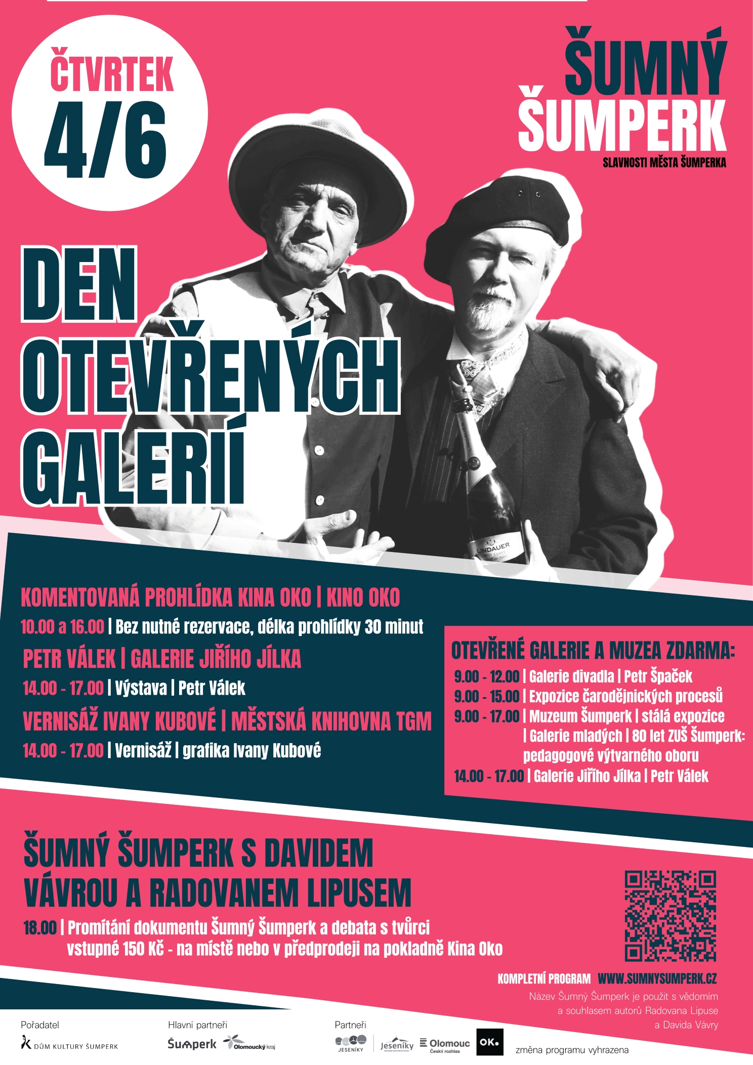 ŠUMNÝ ŠUMPERK - DEN OTEVŘENÝCH GALERIÍ