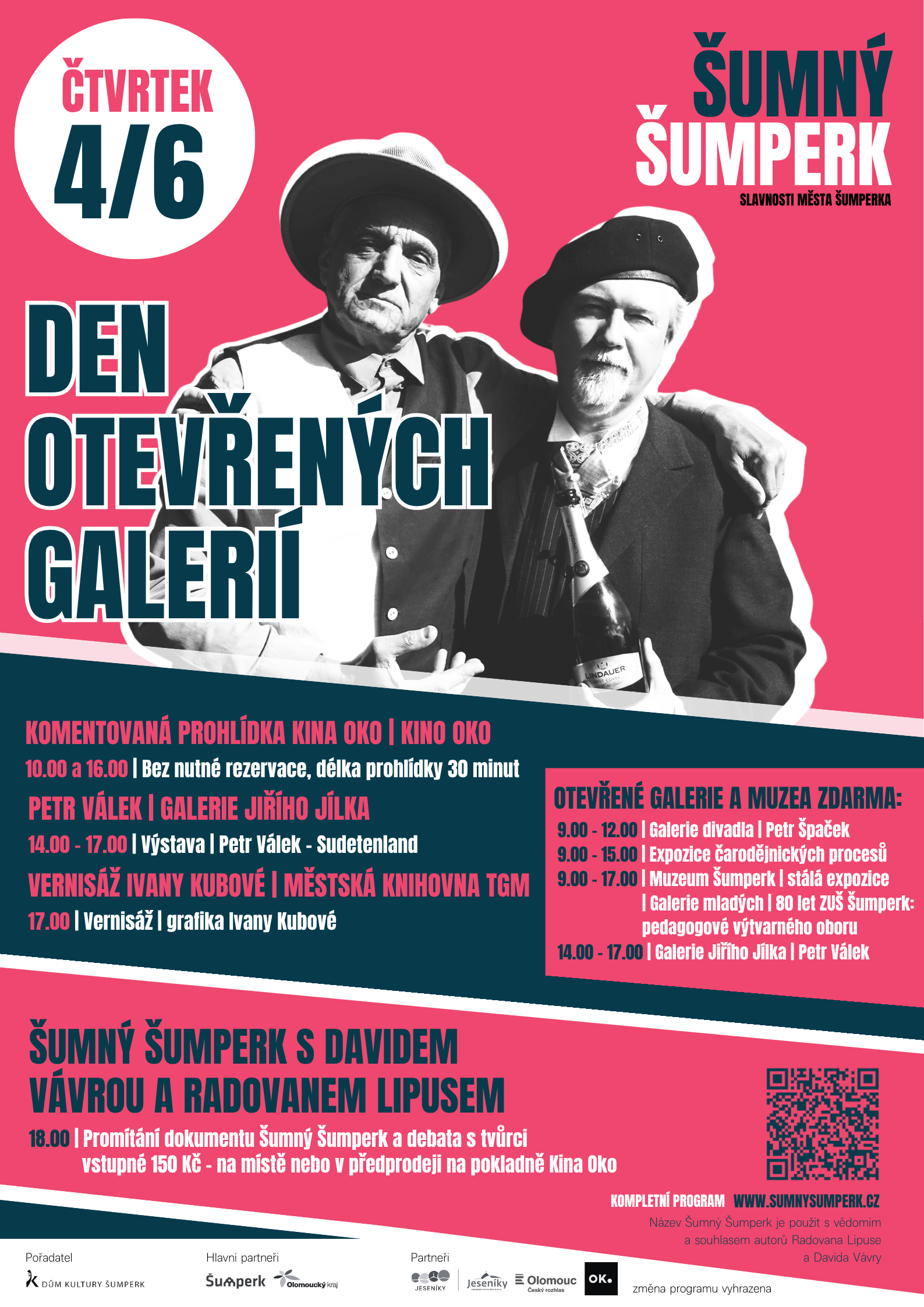 ŠUMNÝ ŠUMPERK - DEN OTEVŘENÝCH GALERIÍ